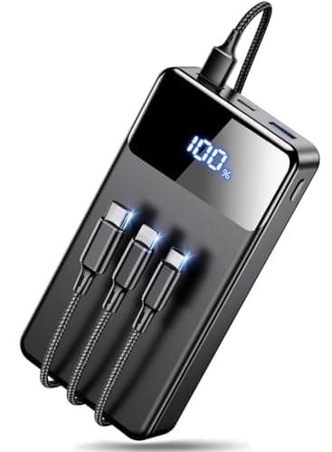 LILIO Portable Charger Power Bank，60,000mAh Battery Pack, 22.5W Power Bank Fast Charging with USB Cable, Phone Charger for iPhone 17/16/15/14/13 All Series/Samsung/Android, Camping Essentials, Black
