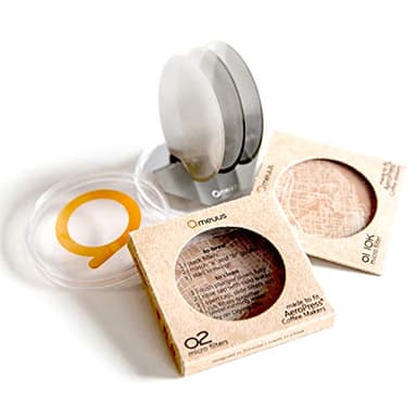 o1/o2 Bundle Combo: ameuus Stainless Steel Reusable Filter – made for the AeroPress – Bonus Drying Stand & Carrying Case…