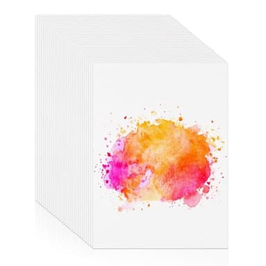 30 Sheets Watercolor Paper 8.5 x 11, 140 lb/300 GSM Cold Press Watercolor Paper Bulk White Water Color Paper Cotton Paper for Kids Students Adults Beginners Artists