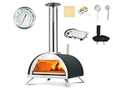 Hello. Dr 13" Multi-Fuel pizza oven - Outdoor Pizza Oven - portable wood fire and gas pizza oven outdoor - propane pizza oven with Pizza Cutter, pizza stone, pizza peel& Waterproof Cover