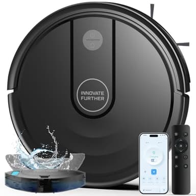 AZQQ Robot Vacuum and Mop, 3-in-1 Robot Vacuum Cleaner, 5000Pa Powerful Suction with Multi-Surface Cleaning, 2.87" Super Slim, Wi-Fi/App/Alexa, Perfect for Pet Hair, Hard Floors and Pile Carpets