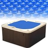 BigXwell Spa and Hot Tub Solar Pool Cover, 12Mil 6x6 Foot Rectangle Thermal Blanket for Outdoor Hot Tubs, 1200Series (6X6 FT)