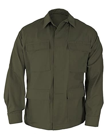Propper Men's Standard Uniform BDU Coat, Olive Green, 60% Cotton, 40% Polyester, Medium Regular