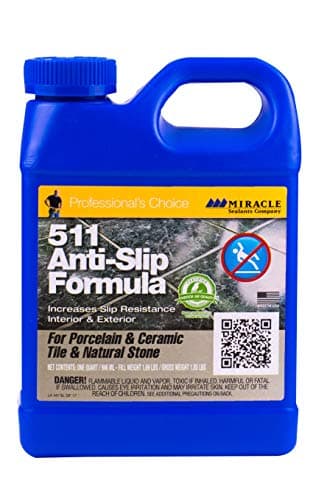 Miracle Sealants 511 Anti-Slip Treatment for Tile and Stone Floors, Showers, Pool Decks, Quart