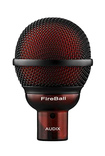 AUDIX Fireball Dynamic Harmonica Microphone and Harp Mic - Black/Red