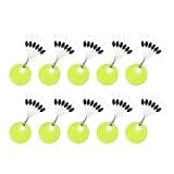 MOMOJIA 10Grop Fishing Rubber Bobbers Beads Stoppers Replacement Float Sinkers Stops Fishing Bobbers Spaces Bean
