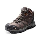 NORTIV 8 Waterproof Work Boots for Men Steel Toe Safety Construction Boots ARMADILLO-STL,Size 11,Brown/Black/Tan,160448_M-STEEL