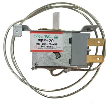 2 Pin Freezer Refrigerator Thermostat Universal WPF-20,mini Fridge Thermostat,AC 220V-250V 6A 60HZ, Compatible with WPF-16 and WPF-18