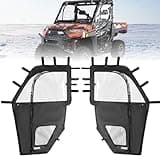 KEMIMOTO Upgraded Zipper Soft Doors, UTV Cab Enclosure Water-Resistant Compatible with Polaris Ranger XP 1000 2017 2018 2019 2020 2021 2022 2023 2024 2025