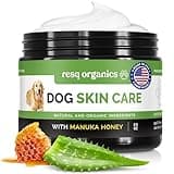 Hot Spot Treatment for Dogs, Cats & Pet Wound Care: Healing Ointment for Pets Itchy Skin Relief, Dry Skin Treatment, Natural Allergy Relief, Dog Paw Balm + Manuka Honey, Aloe Vera, Vitamin E (2 Oz.)