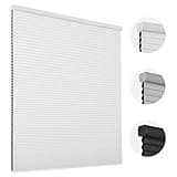 Joydeco Cellular Shades Cordless, Blackout Shades Cellular Blinds for Indoor Windows, Blackout Blinds Honeycomb Blinds Window Shades for Thermal Insulated & Noise Reduction (White, 35" W x 64" H)