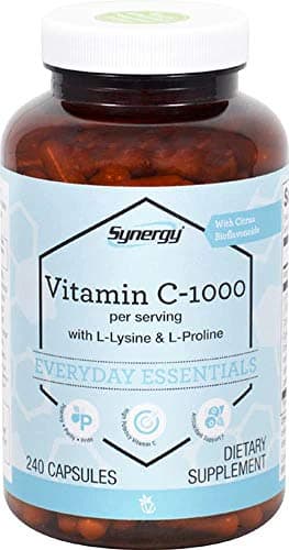 Vitacost Synergy Vitamin C-1000 per serving with L-Lysine & L-Proline -- 240 Capsules