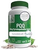 Health Thru Nutrition PQQ 40mg 120 Servings Pyrroloquinoline Quinone as PureQQ | Promotes Mitochondrial Biogenesis | Certified Vegan | Non-GMO Gluten Soy Free Capsules| Clean Label PQQ Supplement