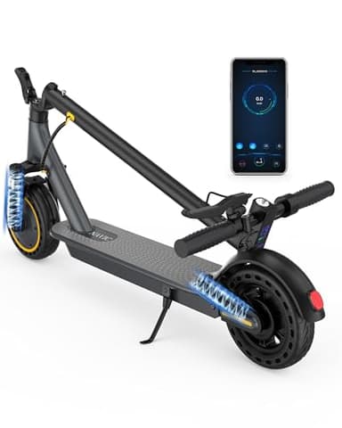 NAVIC Electric Scooter for Adults，Top Speed 19/22 MPH，Range 19/22/28 Miles，8.5”/10" Tires，E-Scooter with Dual Suspension for Commuting, APP Control