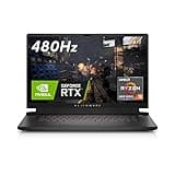 Alienware M17R5 Gaming Laptop - 17.3-inch FHD 480Hz Display, AMD Ryzen 9-6900HX, 32GB DDR5 RAM, 1TB SSD, NVIDIA GeForce RTX 3080 GDDR6, Windows 11 Home, 1 Year Support - Dark Side of the Moon, Black