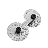 Grip Thread Pitch Gauge MM & SAE Markings - Measures Counts from .25 to 5.5mm and 4 to 42 SAE - 60 Degree Thread Profiles and Locking Devices - Garage, Workshop, Home