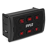 Pyle Car Stereo, Bluetooth Car Radio, Car Radio, Waterproof Marine Receiver, USB & AUX Inputs, IPX6 Rated, Universal Mounting, Includes 3.5mm Cable, Wireless Range 30ft, Pyle PLMRBTSQ1