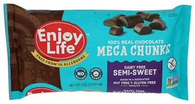Enjoy Life, Chunks Chocolate Semisweet Gluten Free, 9 Ounce