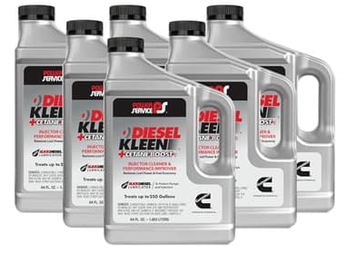 Power Service Diesel Kleen + Cetane Boost 64oz Bottle (6 Pack) - Universal Fit, Boosts Cetane Up to 6 Numbers, Cleans Injectors, 10.17536 Liters