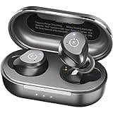 TOZO NC9 Hybrid Active Noise Cancelling Wireless Earbuds, in Ear Headphones IPX6 Waterproof Bluetooth 5.3 Stereo Earphones, Immersive Sound Premium Deep Bass Headset Matte Black.