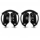 JYSiptkird Universal 2 Channel IR Foldable Headphones,Kids Wireless Headphones for Universal Car Entertainment System,Infrared Headset for Car DVD Video (2 Pack)