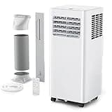 EUHOMY Portable Air Conditioners 8,000 Btu, Quiet Portable Cooling AC Up to 350 Sq.Ft. with Dehumidifier, Fan, Sleep Modes, 3-1 AC Unit with Remote Control & 24H Timer for Bedroom, Room, Apartments
