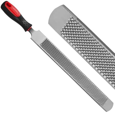 Ciltlurk 18Inch Professional Farrier Hoof Rasp - Heavy Duty Carbon Steel Hoof Trimmer for Horses, Cattle, Goats, Donkeys, Ergonomic Handle with Sharp Teeth, Durable Animal Hoof and Wood File Tool
