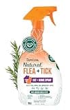 TropiClean Flea and Tick Treatment Spray for Cats & Home, Safely Treat, Prevent & Control by Contact, Powerful & Natural Defense, USA Made, 32oz