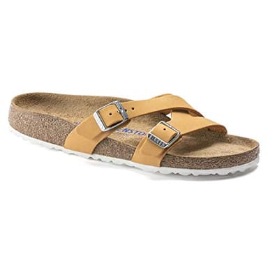 Birkenstock Womens Yao SFB Apricot Nubuck 40 N EU (9-9.5 N US)
