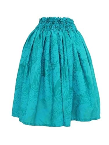 Aloha Outlet PAU Skirt - Monstera Teal