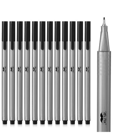 Mr. Pen - Black Fineliner Pens, 12 Pack, Fine Point, Fine Liners, Art & School Supplies, Bible Journaling