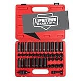 Sunex Tools 3342 3/8 Inch Drive Master Impact Socket Set, 42-Piece, SAE/Metric, 5/16" to 3/8"