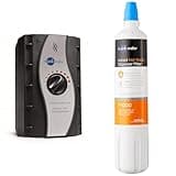 InSinkErator Instant Hot Water Tank - 2/3 Gallon Stainless Steel Tank, HWT-00, Black & F-1000 Standard Instant Hot Water Dispenser Under-Sink Water Filter Replacement