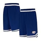 Ultra Game NBA Men's Active Knit 8" Basketball Training Shorts, Oklahoma City Thunder, Team Color, Medium