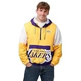 FOCO Men's Standard NBA Logo Warm-Up Windbreaker Jacket, Team Color