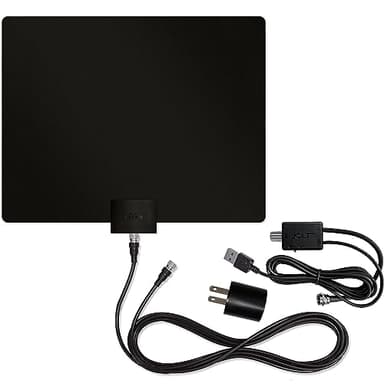 Mohu Leaf 50 Original Paper-Thin Indoor TV Antenna, UHF VHF, 60-Mile Range, Multi-Directional, 4K 8K UHD NEXTGEN TV - w/12 ft. Cable, Jolt Switch