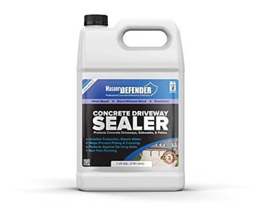 MasonryDefender Concrete Sealer - Deep Penetrating Water Repellent, Silane Siloxane - 1 Gallon