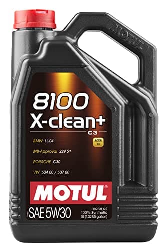 Motul 8100 X-Clean 5W-30 Full Synthetic Motor Oil | Engineered to Help Protect Emissions Systems, Clean Engine Performance | Long Drain Capable, Improved Engine Responsiveness | 5L