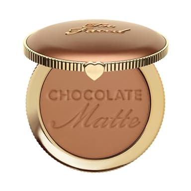 Too Faced Chocolate Soleil Matte Bronzer | Long Lasting + Cruelty Free with a Matte Finish, 0.28 Ounce, Chocolate Soleil