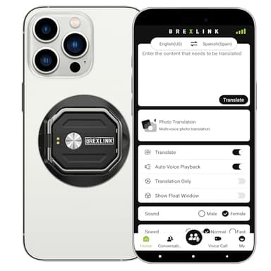 3-in-1 AI Translator Recorder, Language Translator Device, NO FEE for Translate & Transcribe with APP, 140+ Language Translator, Online/Offline/Video/Photo Translation for Meeting Lecture Travel