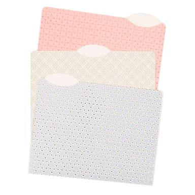 U Brands File Folders Set, Office Supplies, 1/3-Cut Tabs in Assorted Positions, Letter Size, FSC Certified, 12 Count (Delicate Details)