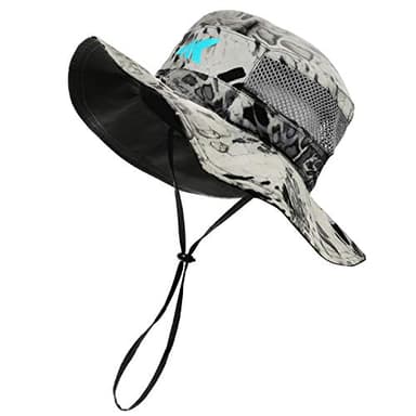 KastKing Sol Armis UPF 50 Boonie Hat - Sun Protection Beach & Hiking, Fishing, Paddling, Rowing, Kayaking - Silver Mist
