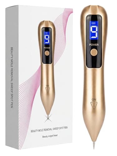 USB Rechargeable Skin Tag Remover Pen - 9-Speed Professional Mole Wart Removal Tool, LCD Display & Safety Lock, Painless Spot Remover for Face Body