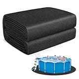 MJZ Thickened Pool Liner Pad for Above Ground Pool, 15 FT Round Under Pool Mat Padding, Pool Ground Pad Mat Under Pool for Pool Bottom, Prevent Punctures, Extend Liner Life