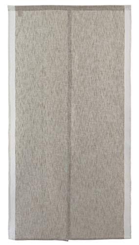 SunnyDayFabric Doorway Curtain (W33.5'xH66.9') Tapestry Japanese noren Slabline (Beige) Room Divider