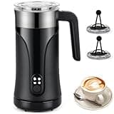 GAOCO Milk Frother, 4-in-1 Multifunction Electric Milk Steamer with Two Whisks, Automatic Warm and Cold Foam Maker and Milk Warmer for Latte, Cappuccinos, Macchiato