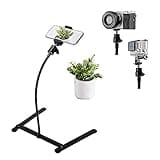 Photo Copy Pico Projector Stand Overhead Tripod Video Stand Phone Mount Flexible Tabletop Stand for Live Streaming Video Recording Vlog YouTube Teaching Cooking Crafting Demo Drawing Recording
