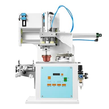 Pneumatic Pad Printing Machine, Pad Printer with 2200Pcs/H, Customize Logo Label Monochrome Printing for Metal, Plastic, Glass, Ceramics