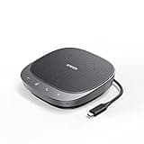 Anker PowerConf S360 USB Speakerphone, Smart Voice Enhancement, 360° Voice Coverage, Superior Sound, Speakerphone for Computer, Conference Microphone, 4-Port USB Hub with HDMI Port