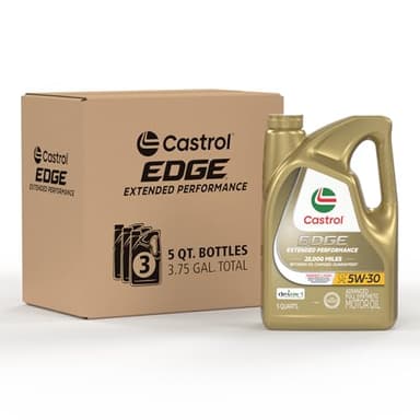 Castrol EDGE Extended Performance 5W-30 Advanced Full Synthetic Motor Oil, 5 Quarts, Pack of 3